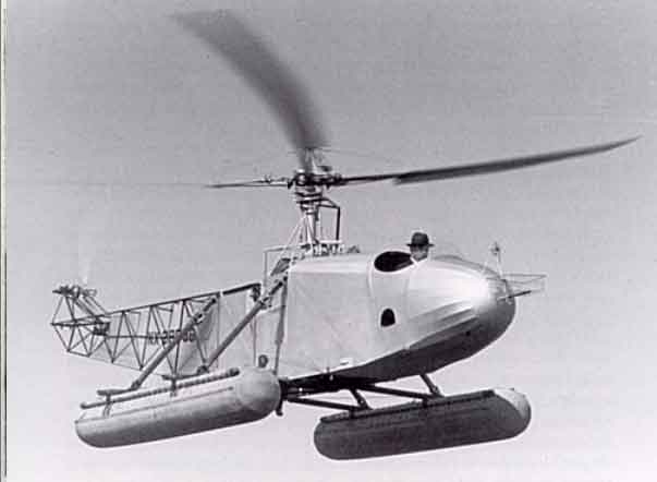 Igor Sikorsky Flies a Helicopter
